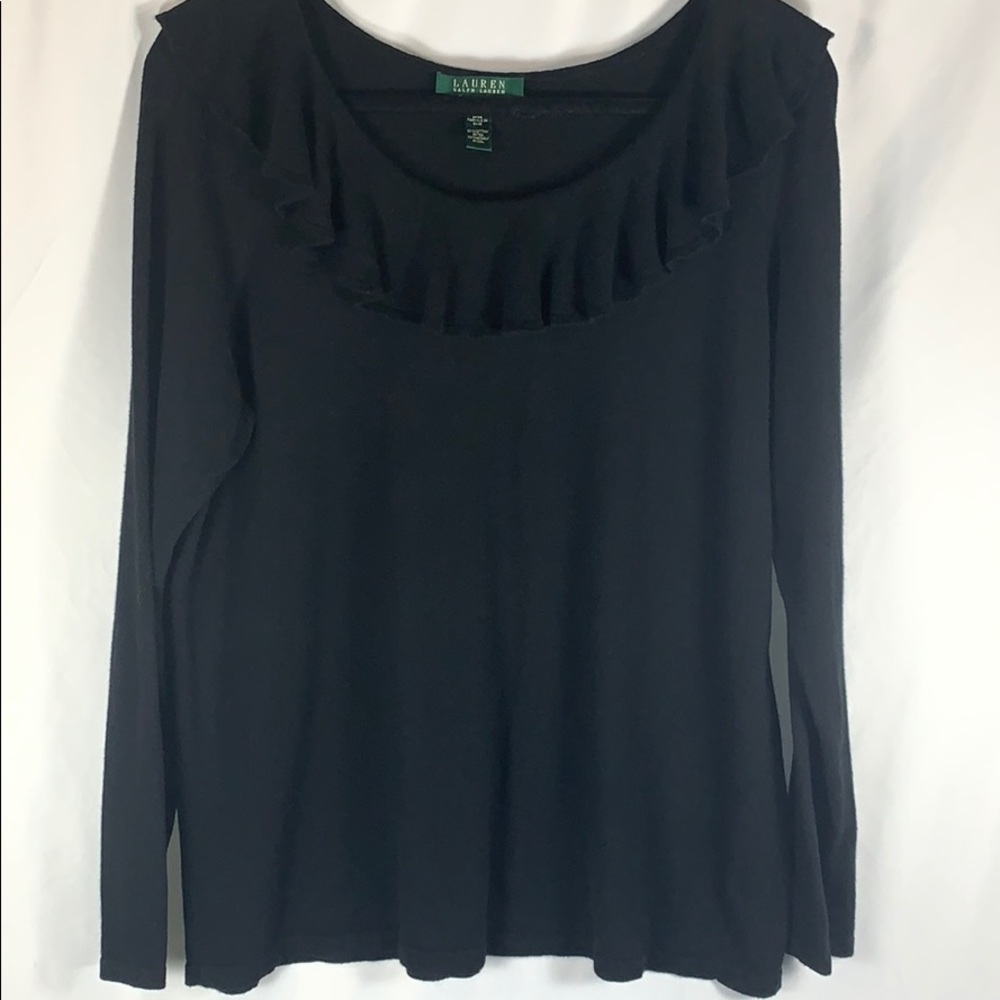 Ralph Lauren Ruffle-Neck Sweater